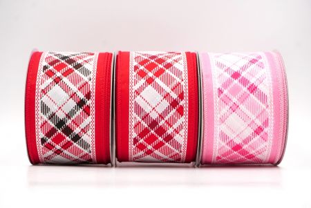Classic Christmas Plaid Check Wired Ribbon - Classic Christmas Plaid Check Wired Ribbon